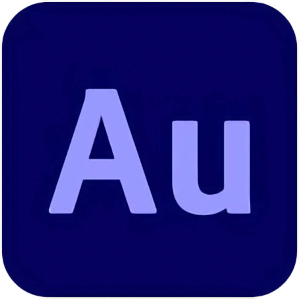 Adobe Audition logo — export interview markers directly to Audition